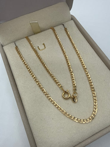 Cadena It Cubana Oro amarillo 18k 4 Gr / 2,40 mm / 60 Cm