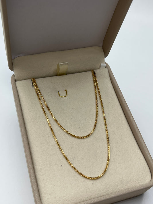 Cadena It Franco Oro amarillo 18k +2 / 3,97 Gr / 1,20 mm / 45 Cm
