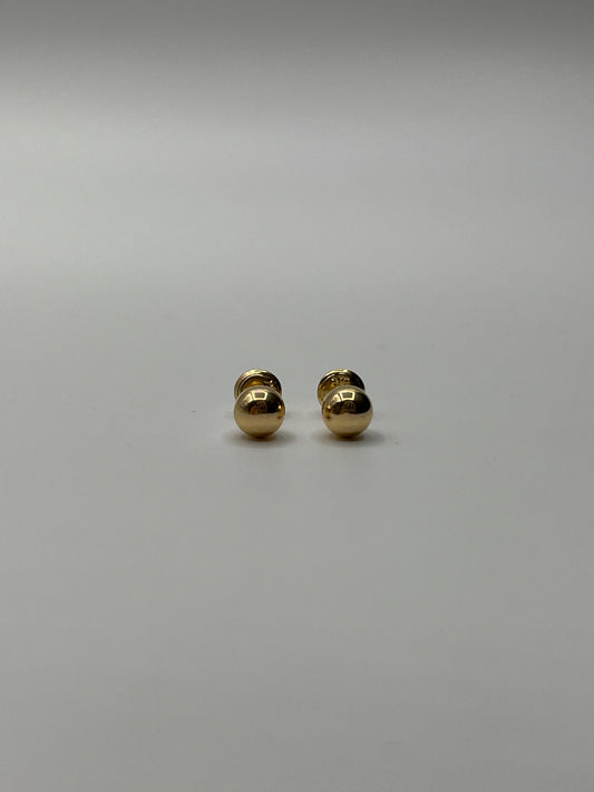 Topos Bola Lisa Oro amarillo 18k 0,59 Gr / 6 mm