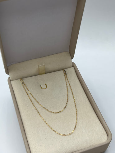 Cadena It Cajon Oro amarillo 18k +3 / 1,31 Gr / 1,05 mm / 50 Cm