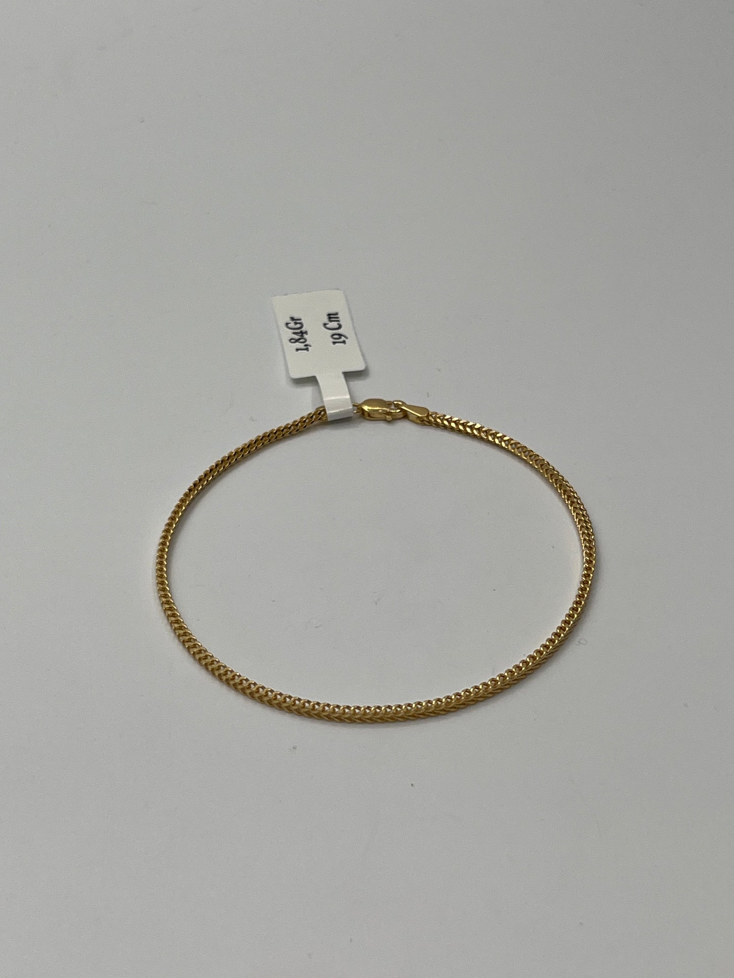 Pulso It Franco Oro amarillo 18k +3 / 1,84 Gr / 2 mm / 19 Cm