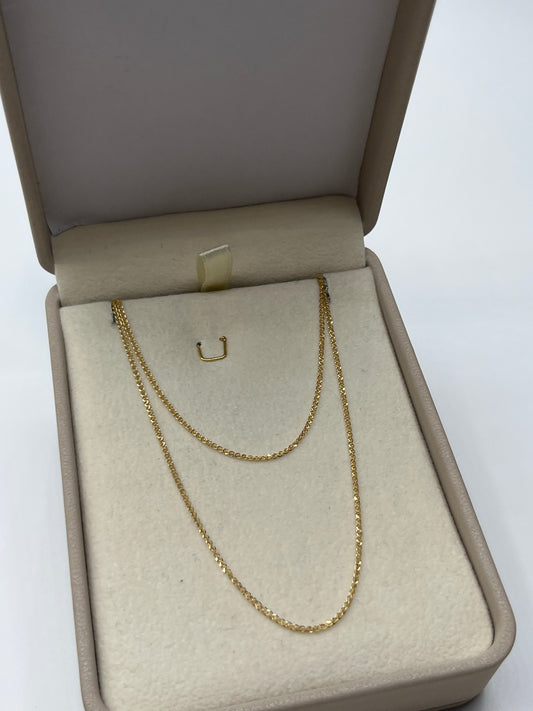 Cadena It Mini China Oro amarillo 18k +3 / 1,48 Gr / 1 mm / 50 Cm