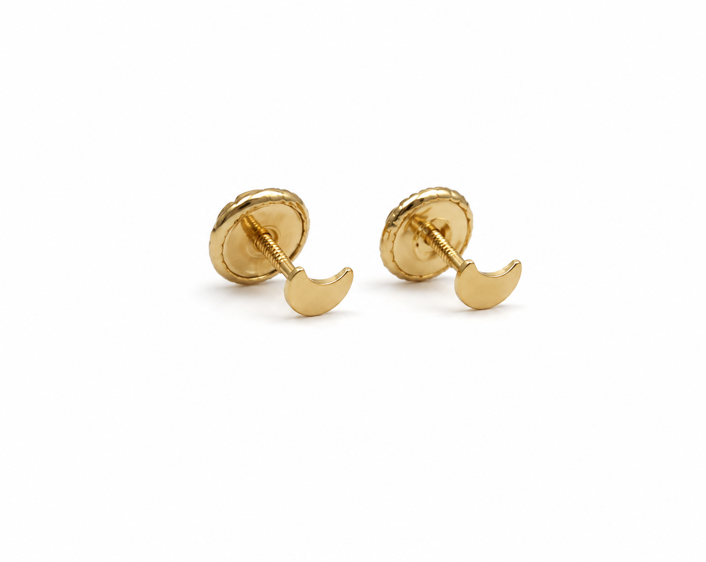 Topos luna lisa Oro amarillo 18k 0,42 Gr / 3,60 mm