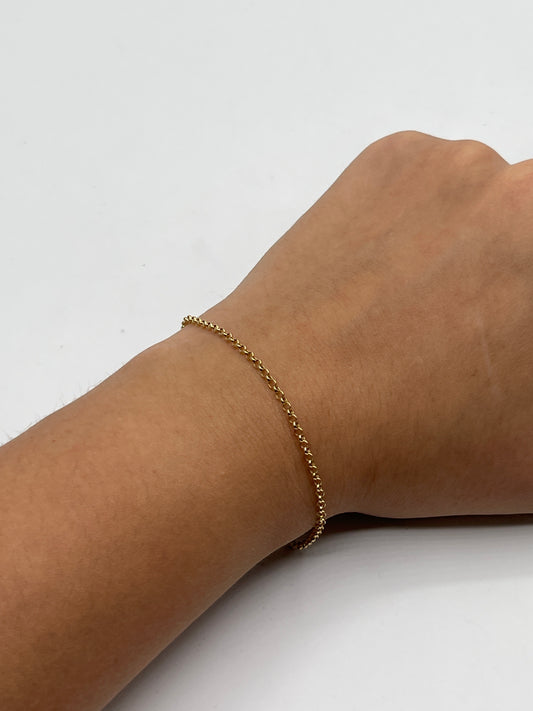 Pulso It Rolon Oro amarillo 18k +3 / 0,63 Gr / 1,8 mm / 17 Cm