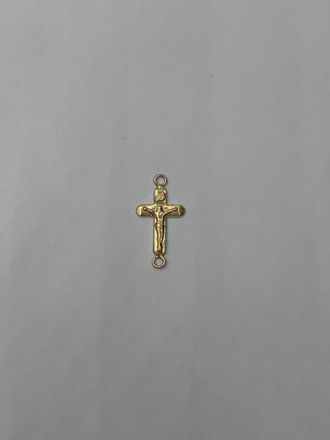 Herraje Cruz Cristo Oro amarillo 18k 0,40 Gr / 1,5 Cm