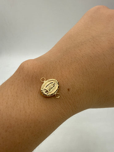 Herraje Virgen Guadalupe Oro amarillo 18k 0,61 Gr / 0,8 Cm