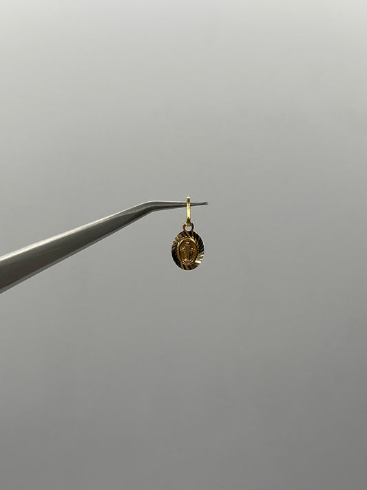 Dije Virgen Milagrosa Oro amarillo 18k 0,45 Gr / 7 mm / 1,1 Cm