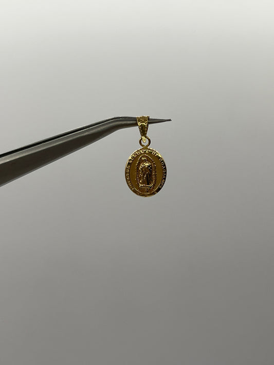 Dije Virgen Guadalupe Oro amarillo 18k 0,67 Gr / 10 mm / 1,4 Cm