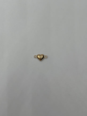 Herraje Corazon Liso Oro amarillo 18k 0,22 Gr / 0,7 Cm