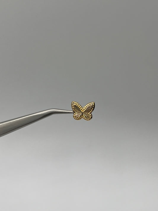 Herraje Mariposa Oro amarillo 18k 0,31 Gr / 0,8 Cm