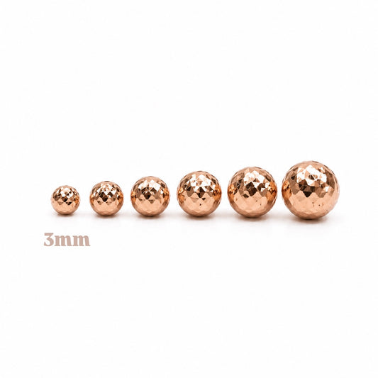 Bola Diamantada 3mm / Oro Rosa