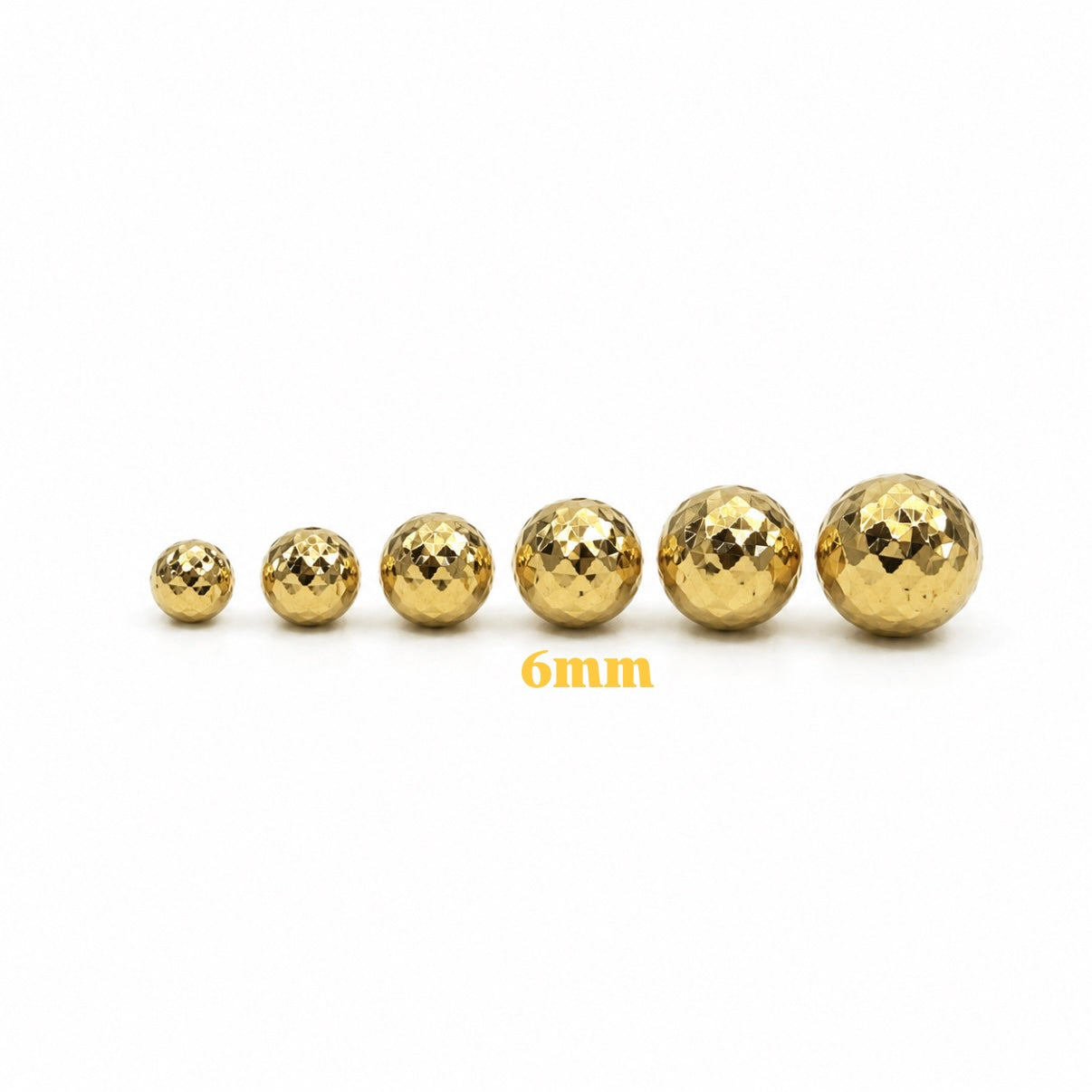 Bola Diamantada 6mm / Oro Amarillo