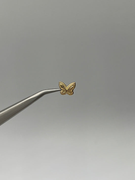 Herraje Mariposa Oro amarillo 18k 0,21 Gr / 0,7 Cm