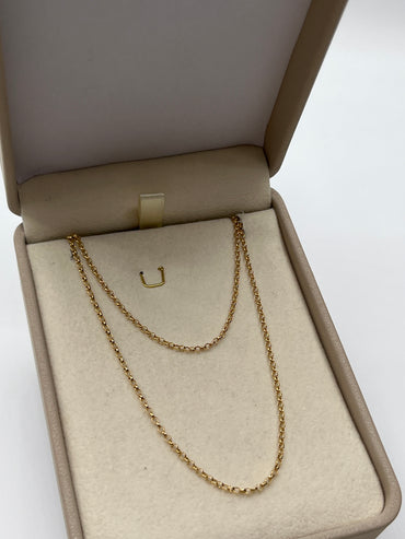 Cadena It Rolon Oro amarillo 18k +3 / 1,18 Gr / 1,71 mm / 45 Cm