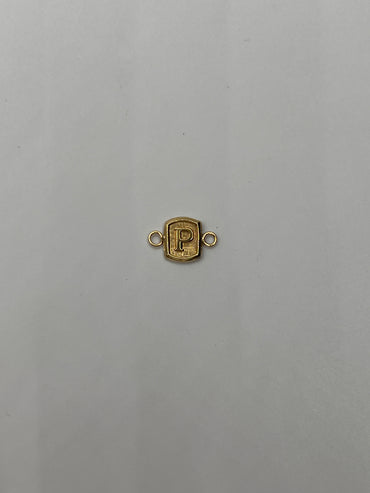 Herraje Letra R Oro amarillo 18k 0,29 Gr / 0,8 Cm