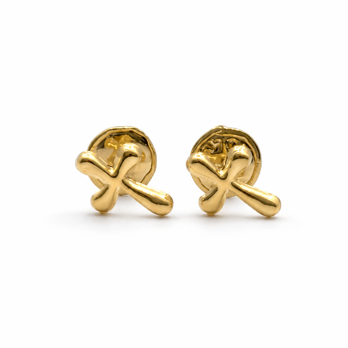 Topos Cruz Lisa Oro amarillo 18k 0,57 Gr / 5,5 mm