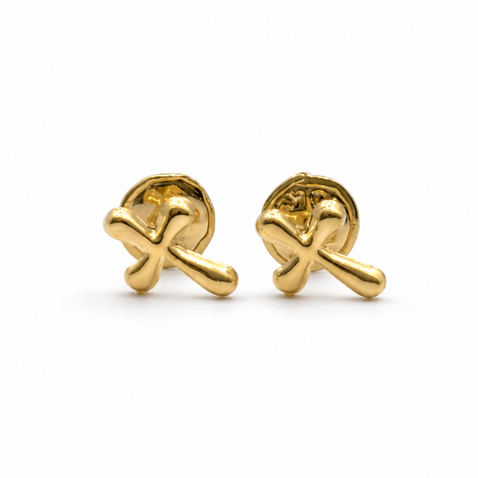 Topos Cruz Lisa Oro amarillo 18k 0,57 Gr / 5,5 mm
