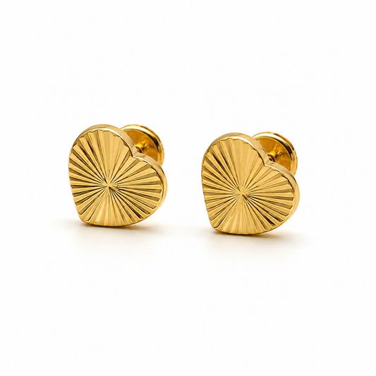 Topos Corazon Diamantado Oro amarillo 18k 0,88 Gr / 8,30 mm