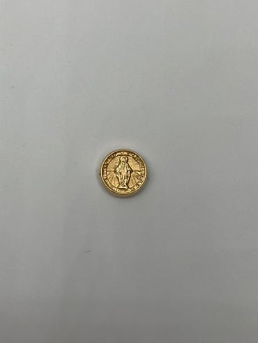 Herraje Virgen Milagrosa Oro amarillo 18k 0,73 Gr / 1,2 Cm
