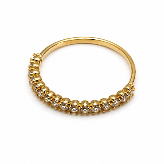 Anillo churumbela diamante Oro amarillo 18k / 1.70 GR / talla 8 1/4 (JOYA)