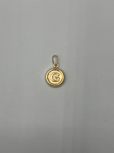 Dije Letra G Oro amarillo 18k 0,48 Gr / 10 mm / 1 Cm