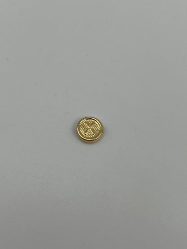 Herraje Letra X Oro amarillo 18k 0,43 Gr / 1 Cm
