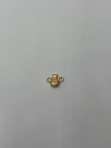 Herraje bolsa dinero Oro amarillo 18k 0,27 Gr / 0,8 Cm