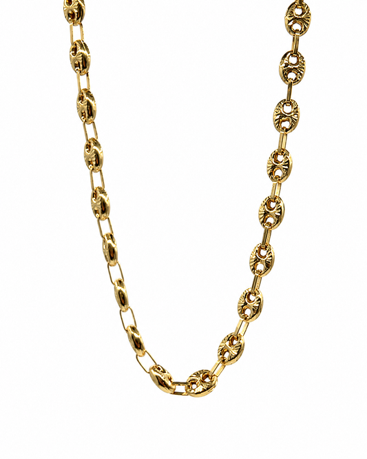 Cadena GC Diamantado Oro amarillo 18k 14,84 Gr / 6,30 mm / 60 Cm