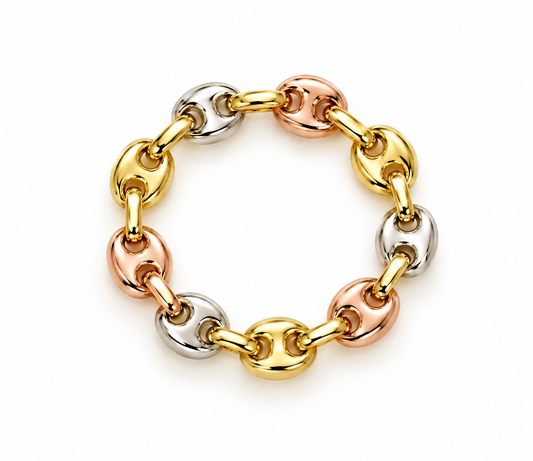 Anillo GC Tres oros 18k / Talla 9 3/4 / 0,53 Gr / 3,60 mm