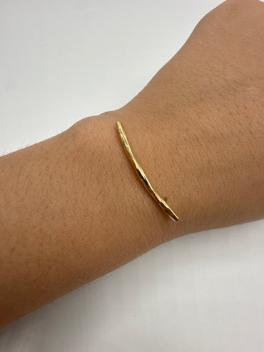 Herraje Tubo Entorchado Oro amarillo 18k 0,32 Gr / 3,4 Cm