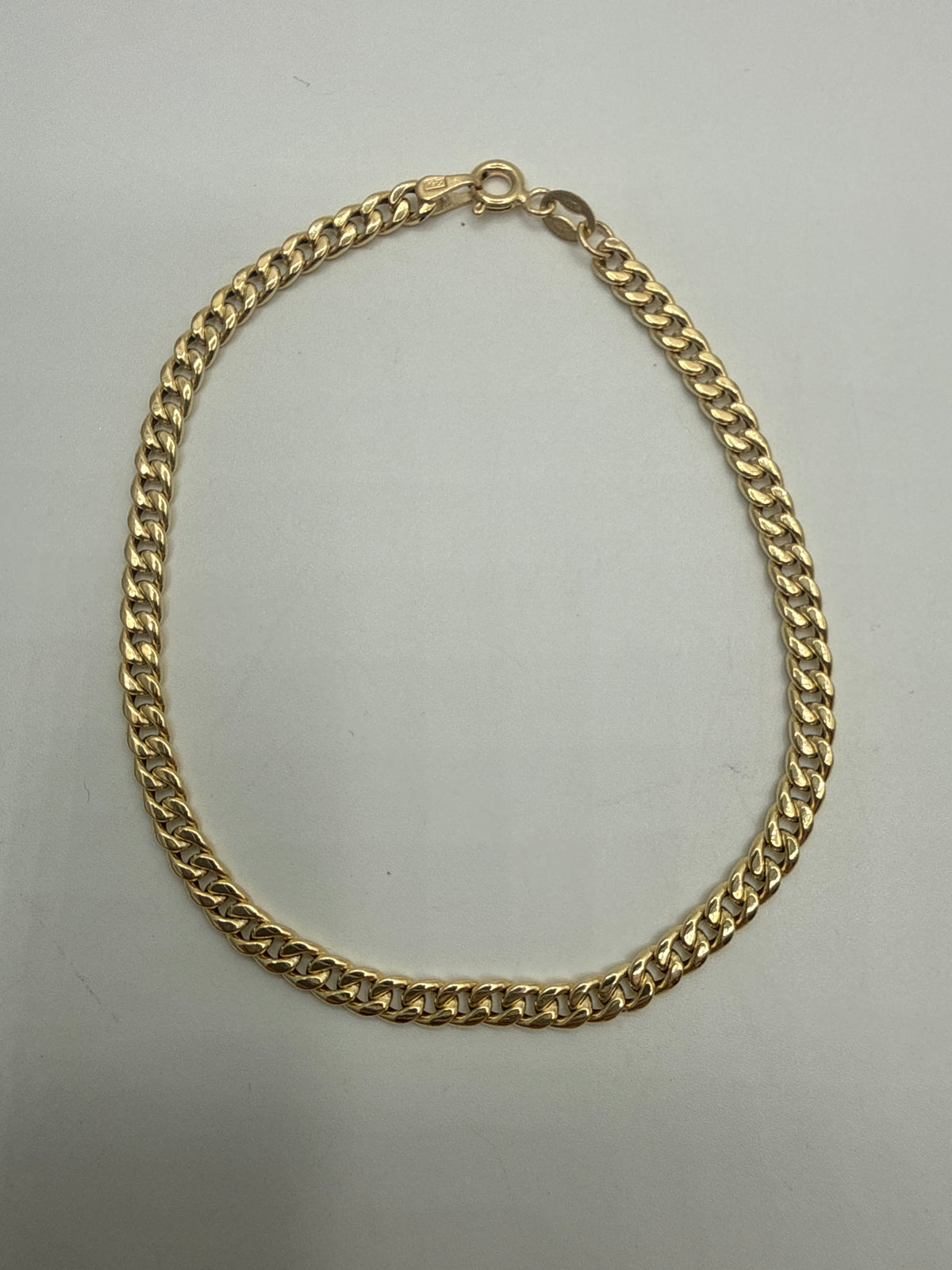 Pulso It Cubano Oro amarillo 18k 1,39 Gr / 3,40 mm / 19 Cm