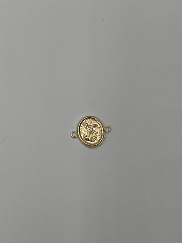 Herraje Arcangel San Miguel Oro amarillo 18k 0,51 Gr / 1,2 Cm