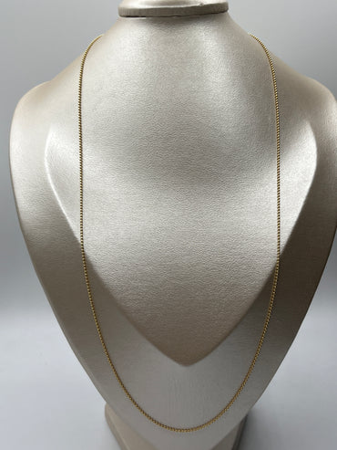 Cadena Militar Oro amarillo 18k +2 / 3,84 Gr / 1,20 mm / 60 Cm