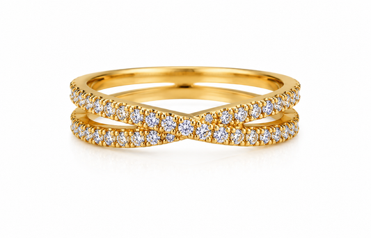 Anillo Circon Blanco Oro amarillo 18k / Talla 7 1/2 / 2,65 Gr / 4 mm