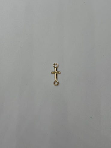 Herraje Cruz Lisa Oro amarillo 18k 0,17 Gr / 0,9 Cm