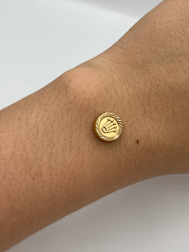 Herraje RX Diamantada Oro amarillo 18k 0,51 Gr / 1 Cm