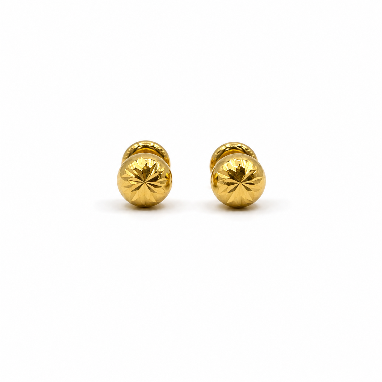 Topos diamantados Oro amarillo 18k 0,77 Gr / 7 mm