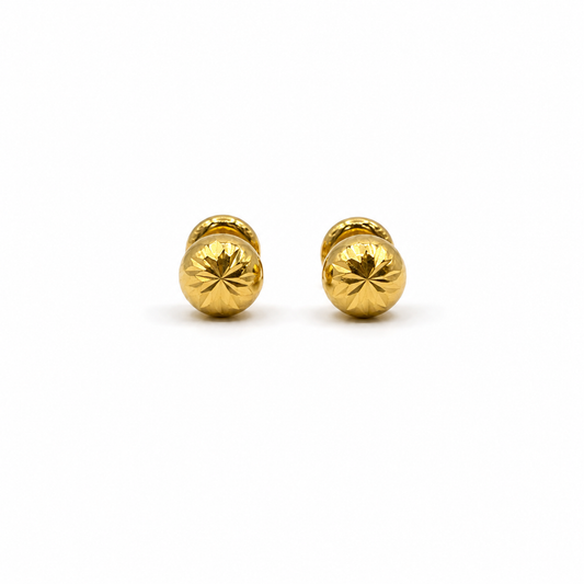 Topos diamantados Oro amarillo 18k 0,77 Gr / 7 mm