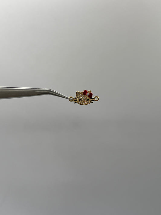 Herraje Hello Kitty Oro amarillo 18k 0,83 Gr / 0,8 Cm