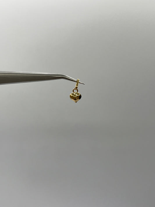 Dije Corazon Liso Oro amarillo 18k 0,25 Gr / 6,60 mm / 0,8 Cm