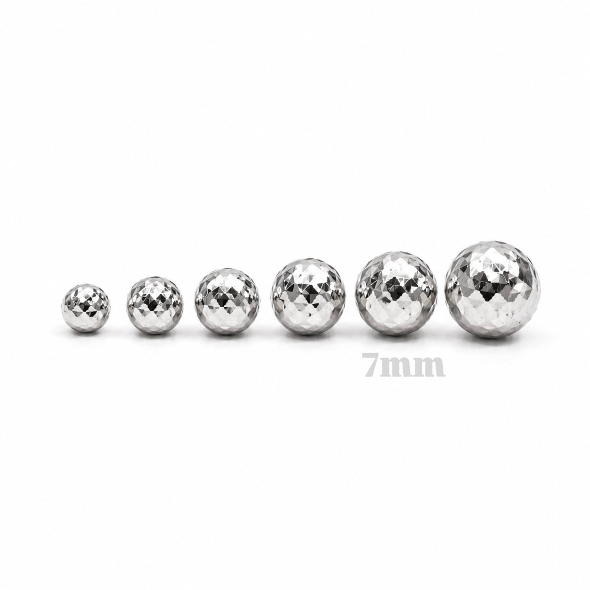 Bola Diamantada 7mm / Oro Blanco