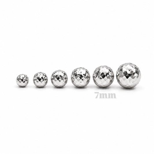 Bola Diamantada 7mm / Oro Blanco