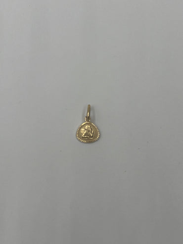Dije Angel de la Guarda Oro amarillo 18k 0,85 Gr / 8,9 mm / 0,84 Cm
