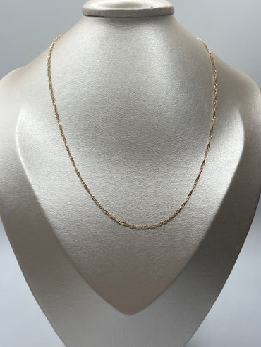 Cadena It singapur Oro amarillo 18k +3 / 1,11 Gr / 1,72 mm / 50 Cm