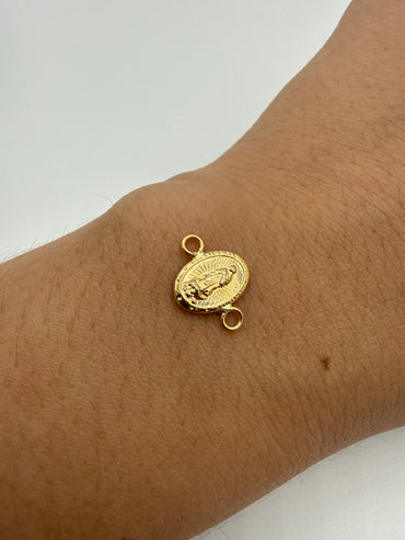 Herraje Virgen Guadalupe Oro amarillo 18k 0,30 Gr / 1 Cm