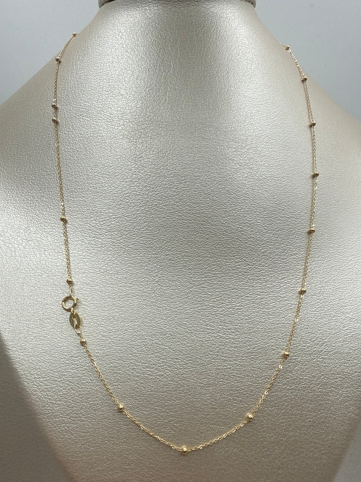 Cadena It Rolon Bola Oro amarillo 18k +3 / 1,16 Gr / 1,8 mm / 45 Cm