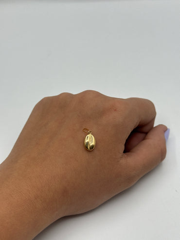 Dije Cafe Oro amarillo 18k 0,36 Gr / 7 mm / 1,3 Cm