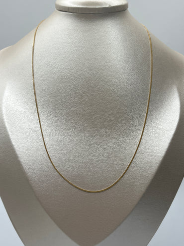 Cadena It Franco Oro amarillo 18k +3 / 1,57 Gr / 1 mm / 50 Cm