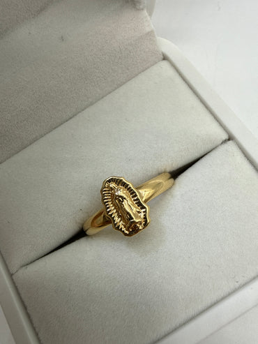 Anillo Virgen Guadalupe Oro amarillo 18k / Talla 8 / 1,47 Gr / 11 mm