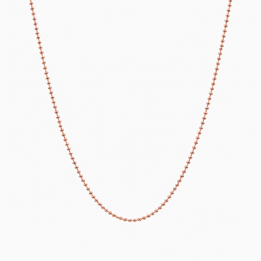 Cadena It Militar Oro rosa 18k +2 / 2,35 Gr / 1 mm / 60 Cm